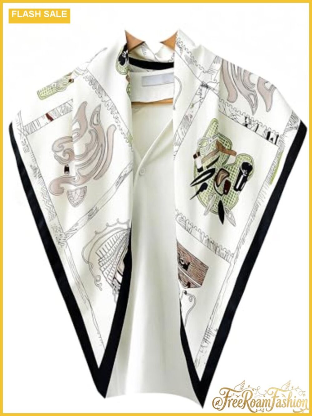 Triangle Shawl Scarf Silk Feeling Polyester Satin Lightweight Wrap Women
